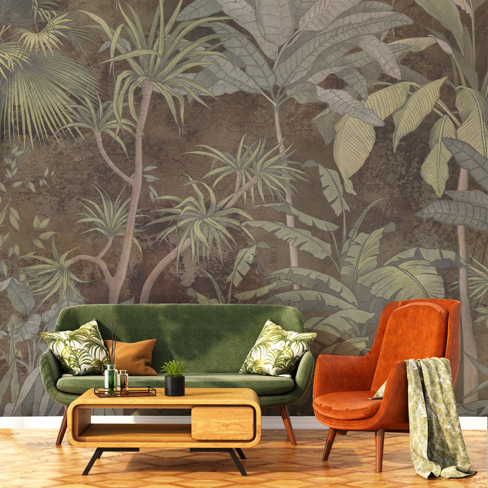 Adesivi Murali Edera E Foglie - Decalcomanie Autoadesive Per Pareti Verdi - Foto 5