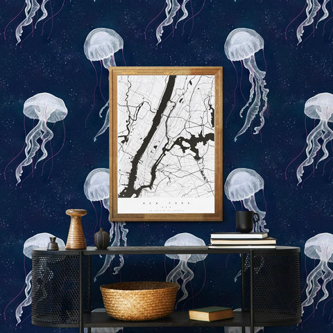 Meduse notturne | Rotolo Carta da Parati
