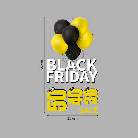 Black friday balloons | Vetrofania