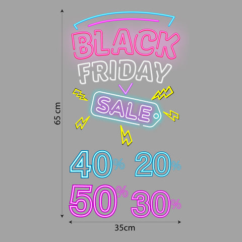 Black friday neon | Vetrofania