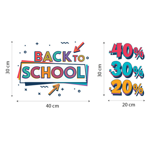 Super offerte Back to school | Vetrofania