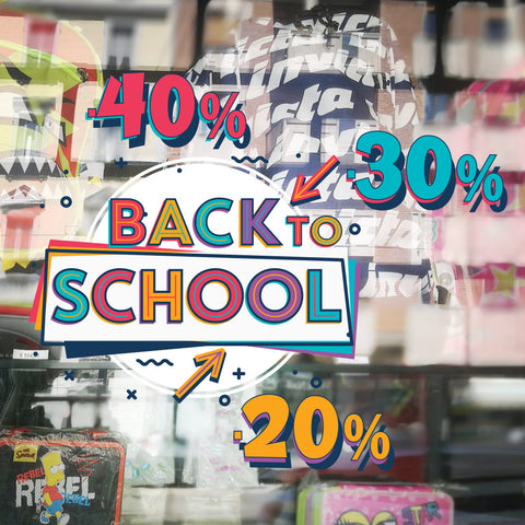 Super offerte Back to school | Vetrofania