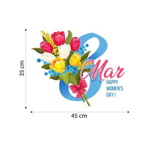8 marzo in fiori | Vetrofania