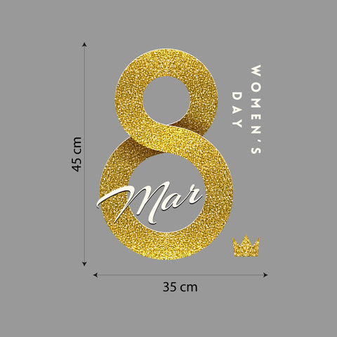 8 marzo oro | Vetrofania