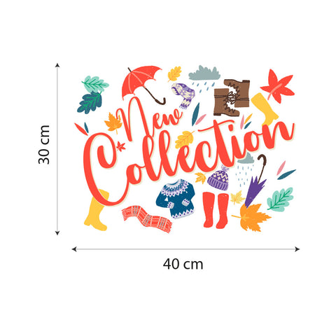 Nuova Collezione tema autunnale | Vetrofania