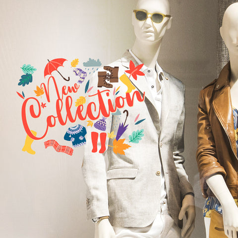 Nuova Collezione tema autunnale | Vetrofania