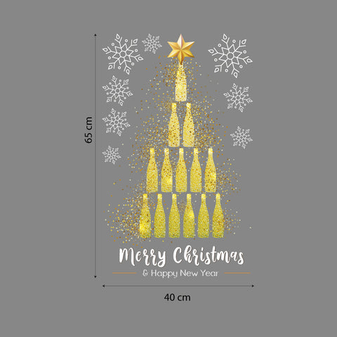 Albero champagne | Vetrofania