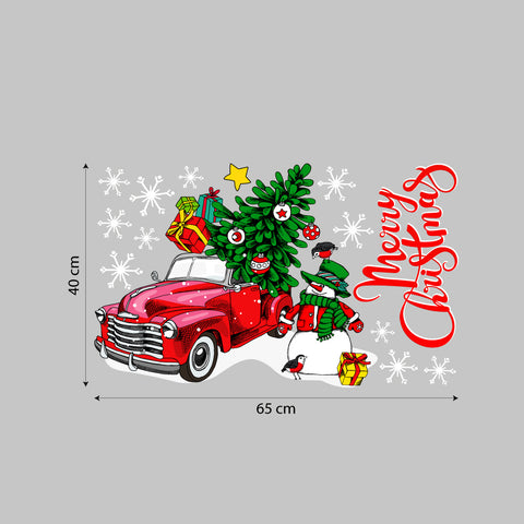 Christmas cabriolet | Vetrofania