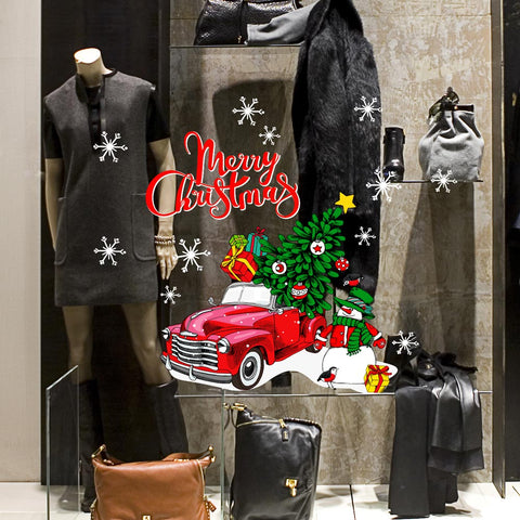 Christmas cabriolet | Vetrofania