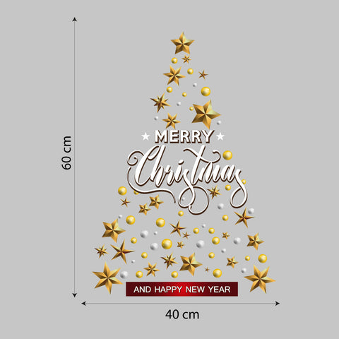 Albero bianco e oro | Vetrofania