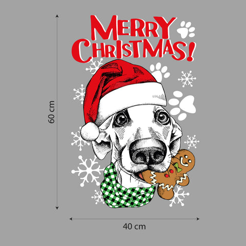 Merry christmas dog | Vetrofania