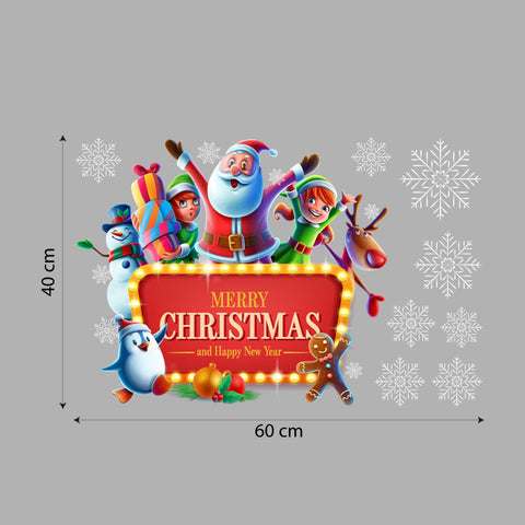 Insegna Merry Christmas | Vetrofania