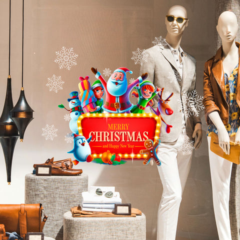 Insegna Merry Christmas | Vetrofania