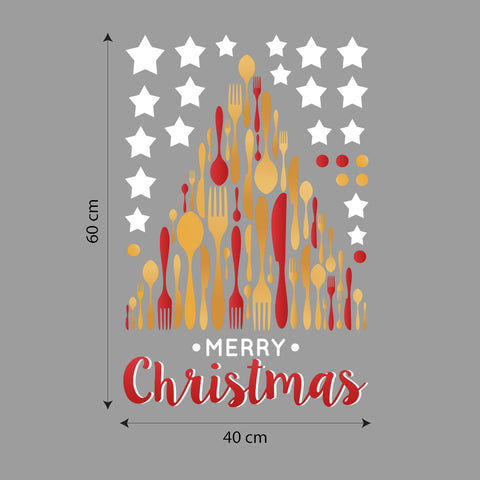 Albero fantasia natale | Vetrofania
