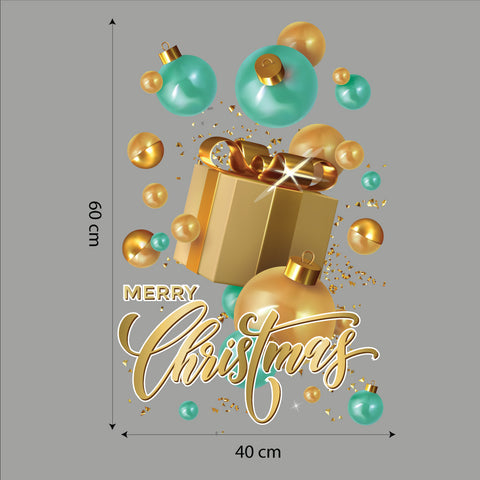 Gift Christmas turchese | Vetrofania