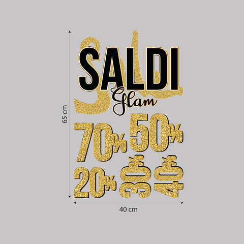 Saldi glam | Vetrofania