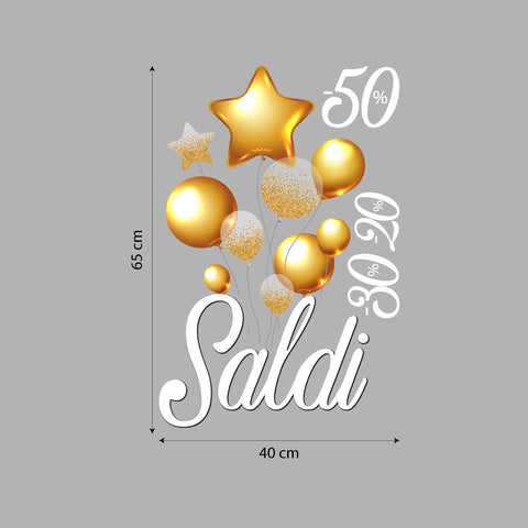 Saldi palloncini | Vetrofania