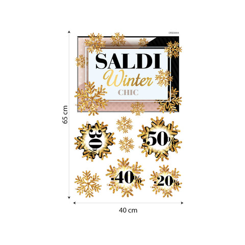 Saldi winter chic | Vetrofania