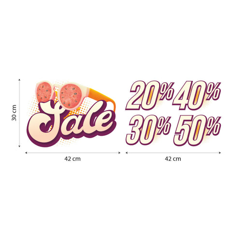 Saldi occhiali estivi | Vetrofania
