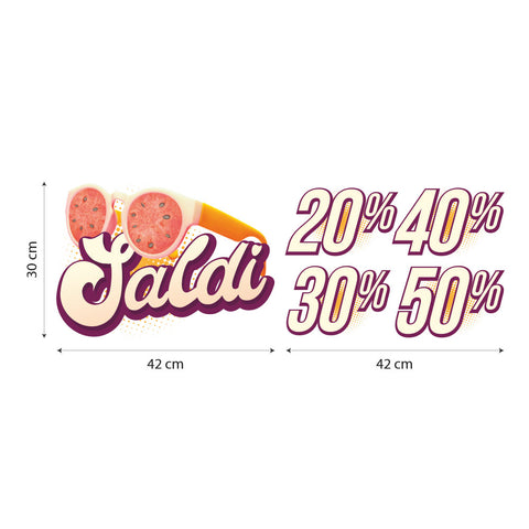 Saldi occhiali estivi | Vetrofania