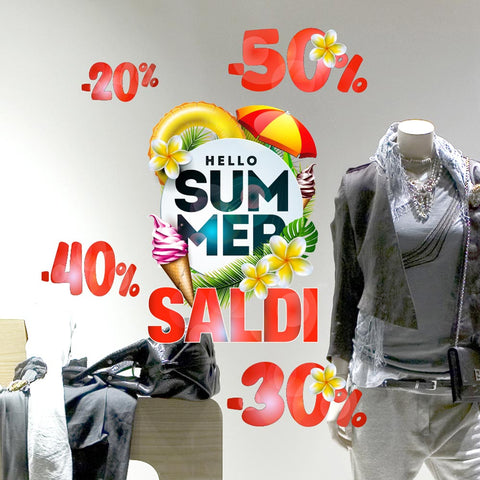 Hello Summer Sale | Vetrofania