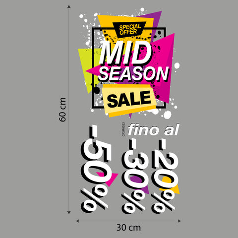 Mid season sale millecolori | Vetrofania