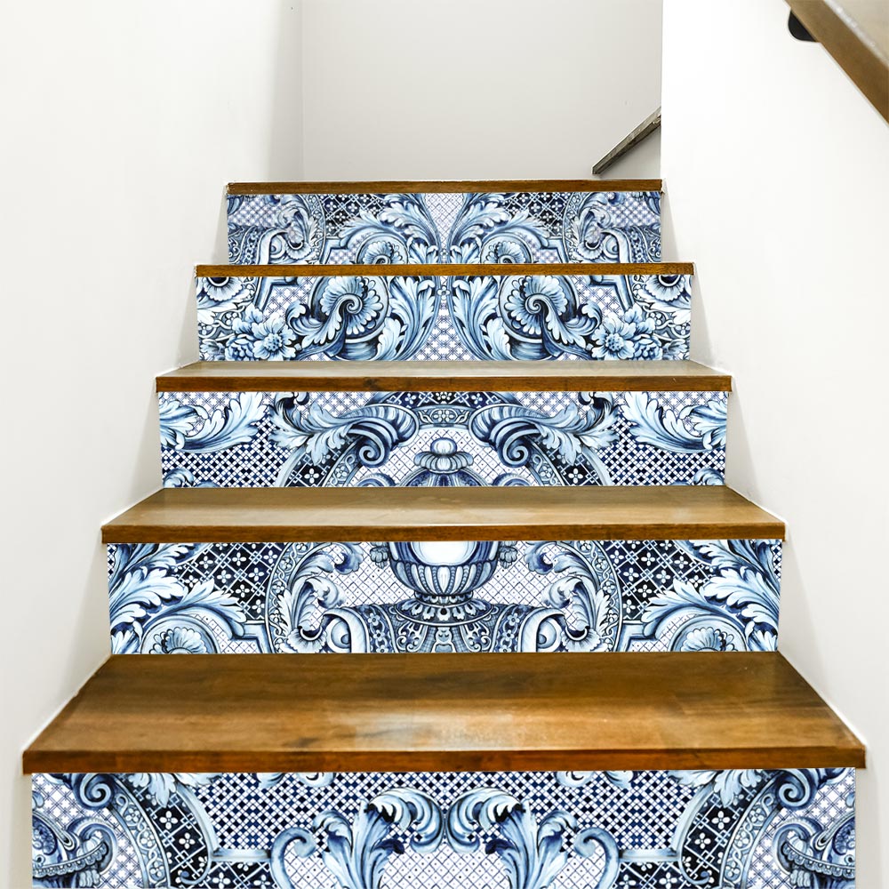 Tappetino Per Scale London Pro - 15 Pezzi Mezza Luna, Marrone, Antiscivolo E Facile Da Installare - 9