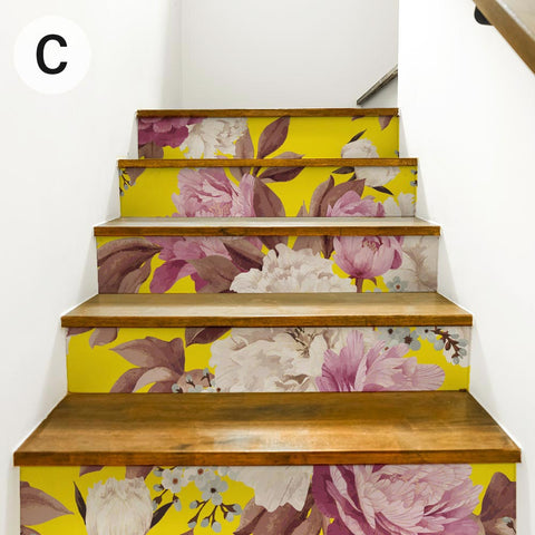 Adesivi per Scale Fiori delicati