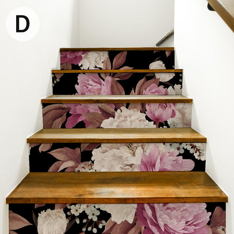 Adesivi per Scale Fiori delicati