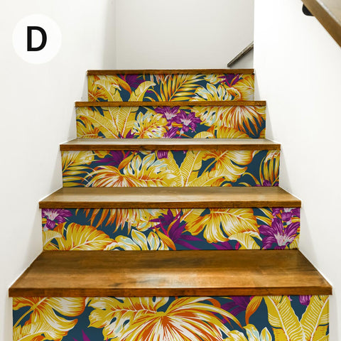 Adesivi per Scale Fiori tropicali