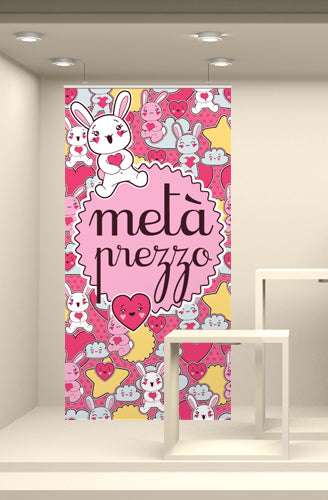 Fondale Coniglietti Metà Prezzo