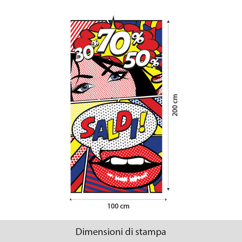 Fondale Saldi pop art