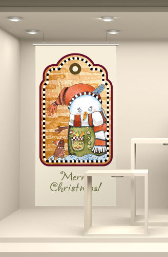 Fondale Pupazzo di neve e topolino