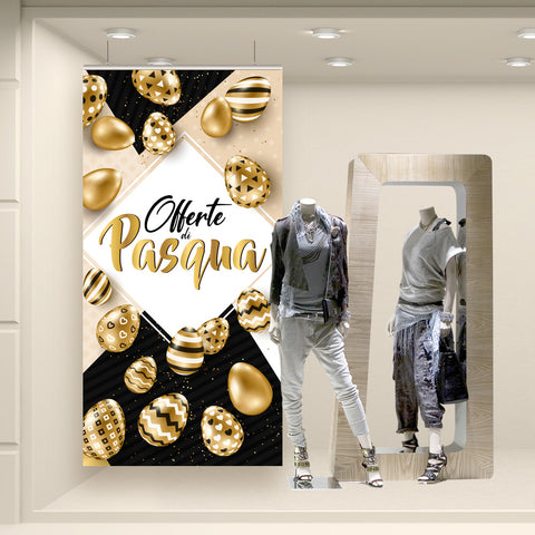 Fondale Buona pasqua glam