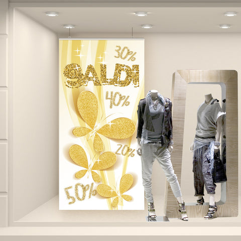 Fondale Farfalle dorate