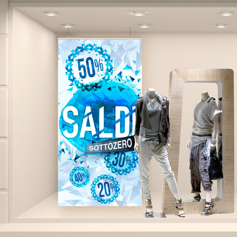 Fondale Saldi blu ghiaccio