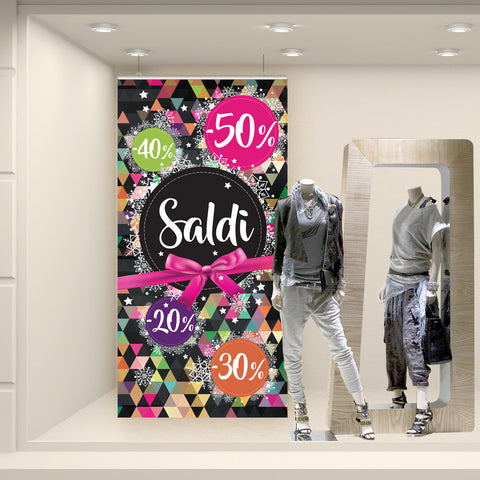 Fondale Saldi cartellini ghiacciati