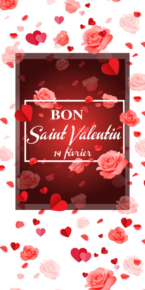 Fondale Rose e cuori