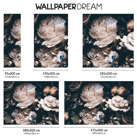 Carta da parati Bouquet di peonie dimensioni