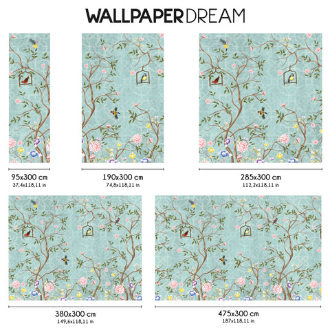 Carta da parati in Fibra di Vetro Shabby Spring