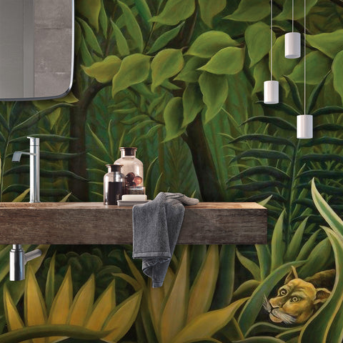 Carta da parati L'arte di Rousseau bagno 2
