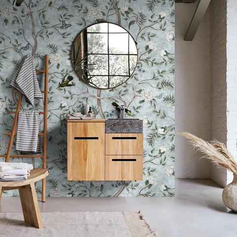 Carta da parati Profumo primaverile bagno 2