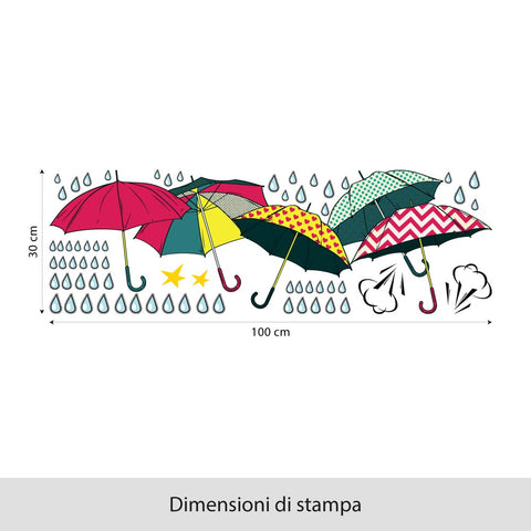 Fascia ombrelli pop | Vetrofania