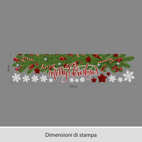 Christmas garland | Vetrofania