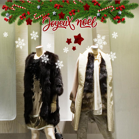 Christmas garland | Vetrofania