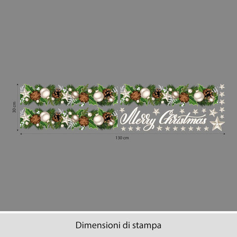 Decorazione natalizia | Vetrofania