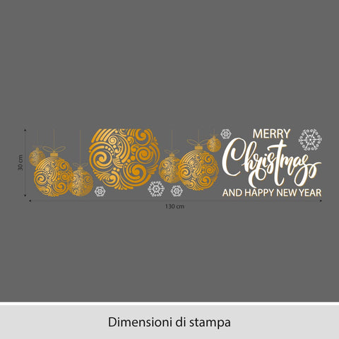 Decorazioni happy new year | Vetrofania