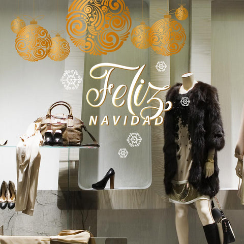 Decorazioni happy new year | Vetrofania