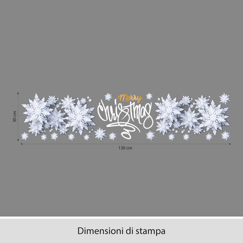 Christmas flakes | Vetrofania