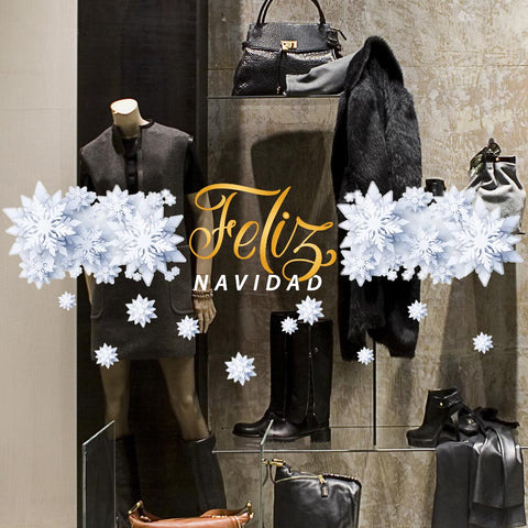 Christmas flakes | Vetrofania